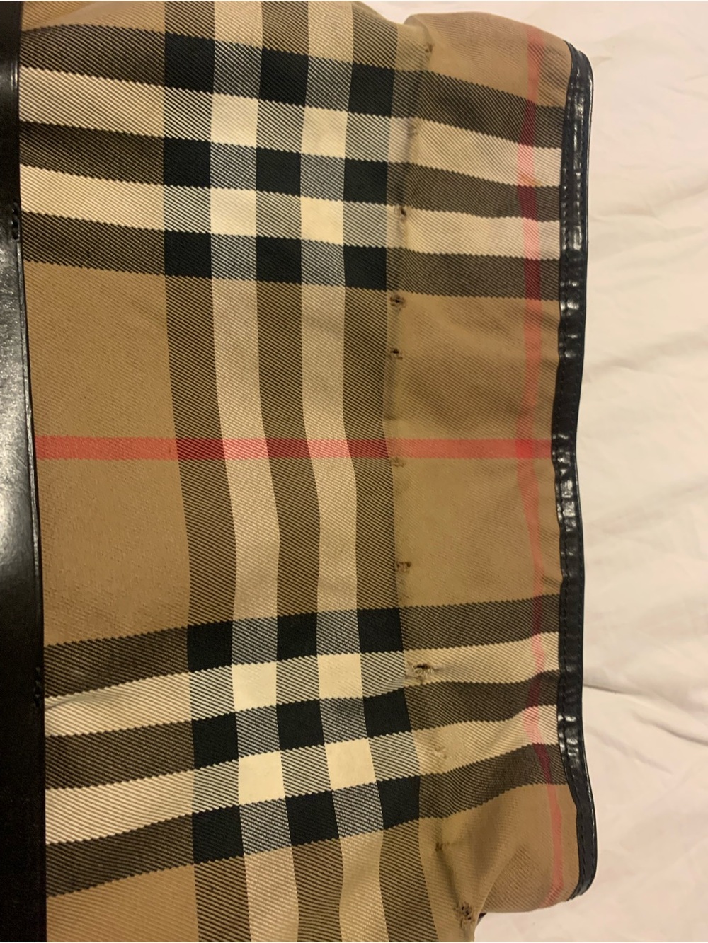 Burberry Beige and black check canvas - Picture 11 of 16